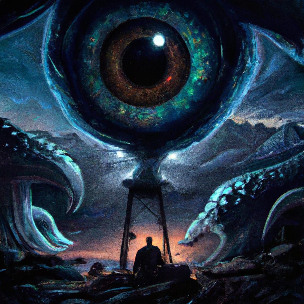 The Eye of Cthulhu - AI Generated Artwork - NightCafe Creator