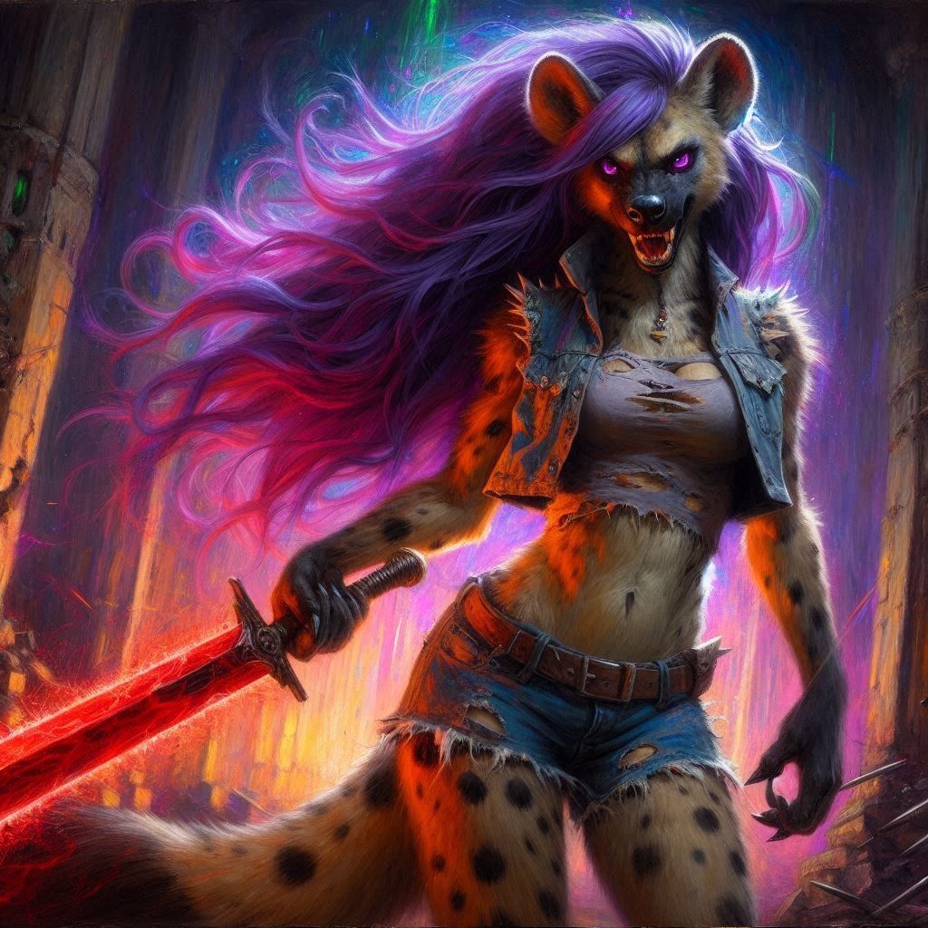 Scuzzy the Scuzzpunk Hyena