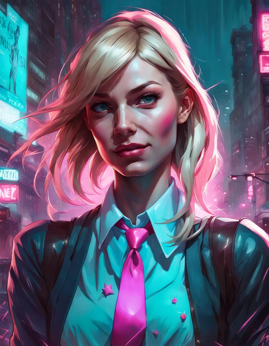 Gwen Stacy - AI Generated Artwork - NightCafe Creator