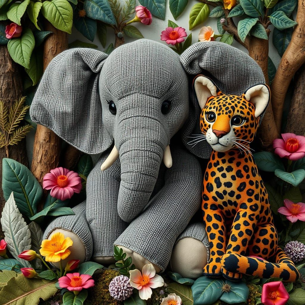 🎵 🎶 "in the jungle..the fabric jungle" 🎶🎵  by @Make me