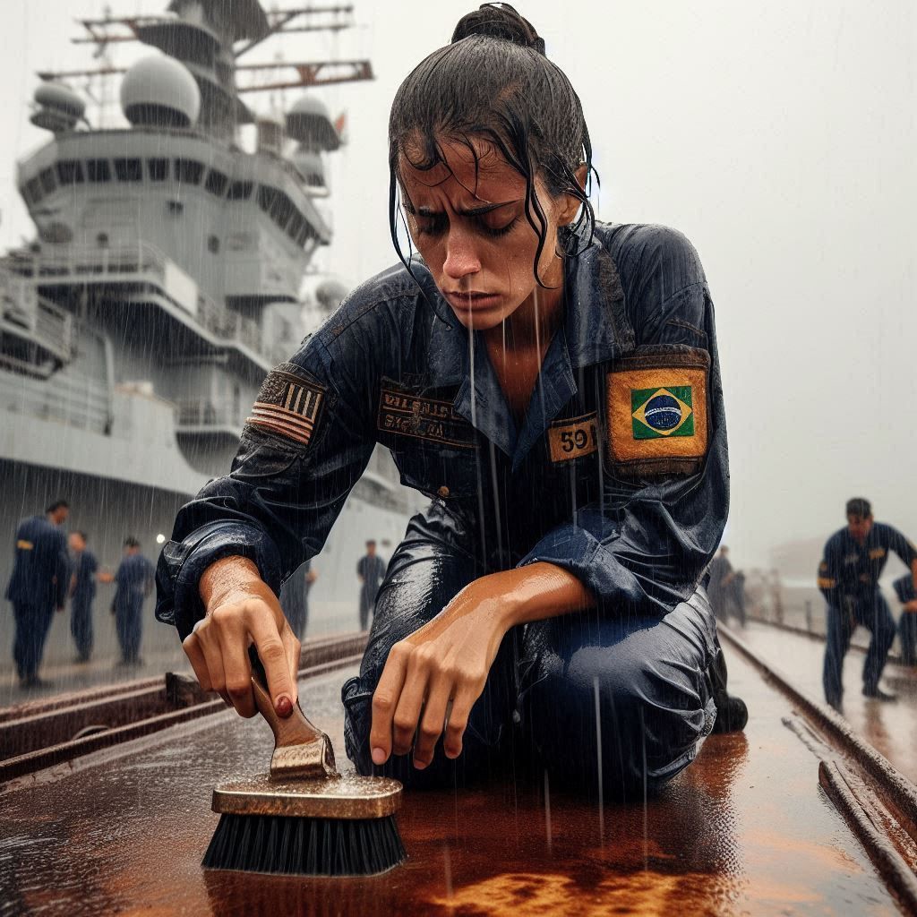 A futile rust removal attempt - Brazilian Navy (3)