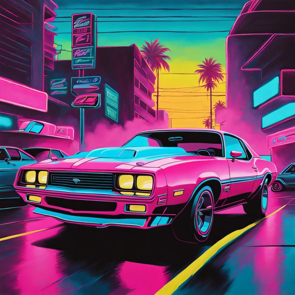 MUSCLE CAR. - AI Generated Artwork - NightCafe Creator