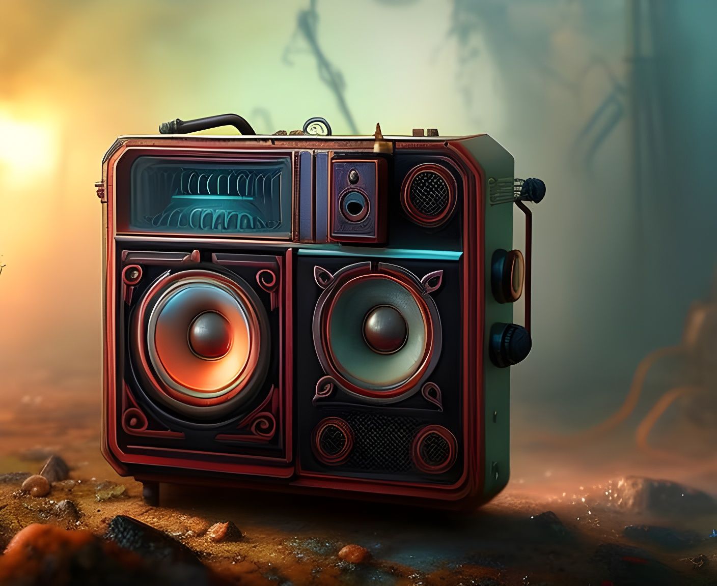 Transistor radio  by @Mangochango
