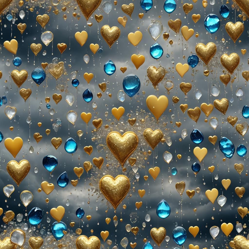 Wenns goldene Herzen regnet