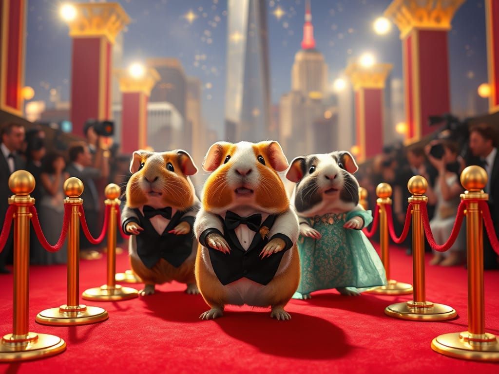 Guinea pigs in Hollywood  by @RandomUser1234