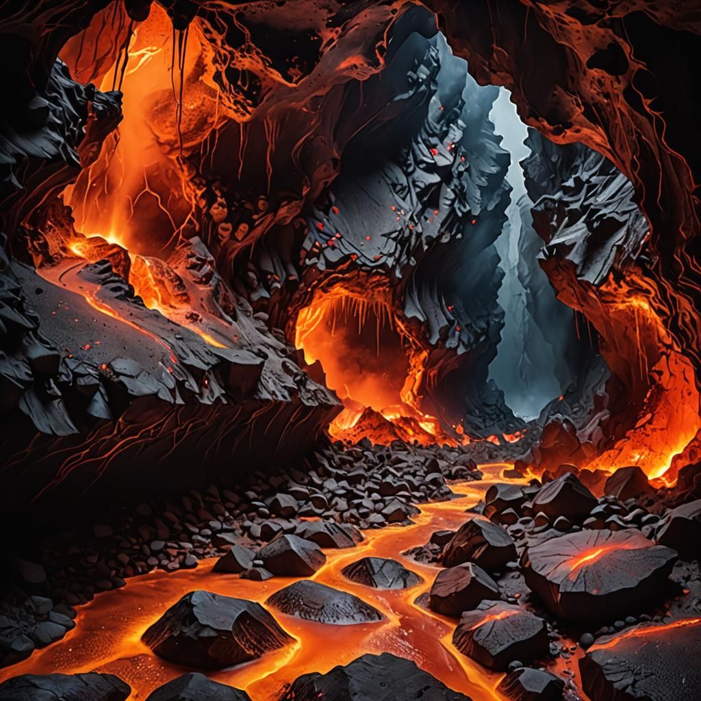 Danger zone: Volcanic cave