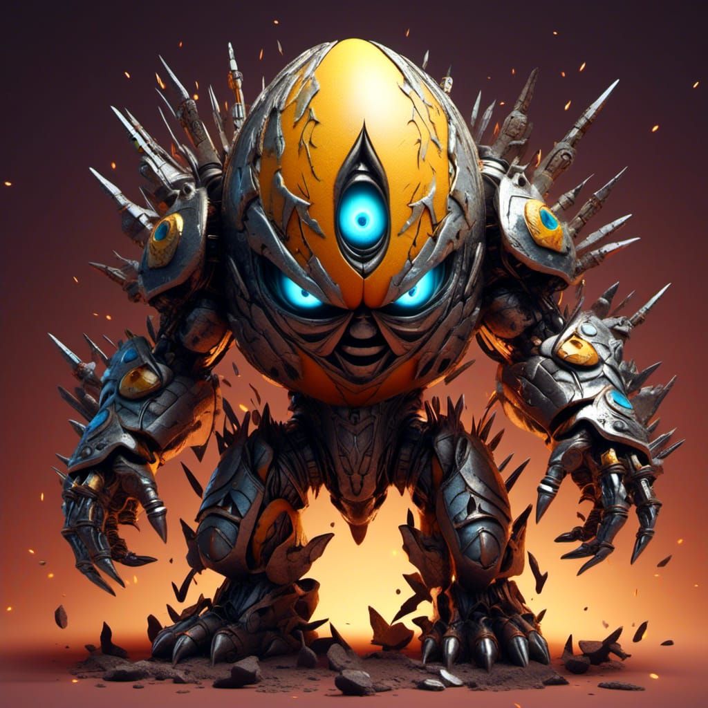  cute funny <lora:Angry Eggs:1.0> angry egg