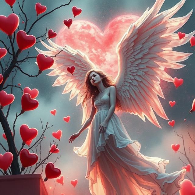 VALENTINE'S DAY WITH SPOOKY ELEMENTS  - A FEMALE ANGEL REMEM...