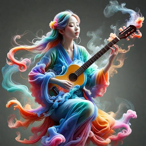 Beautiful Guitar Player