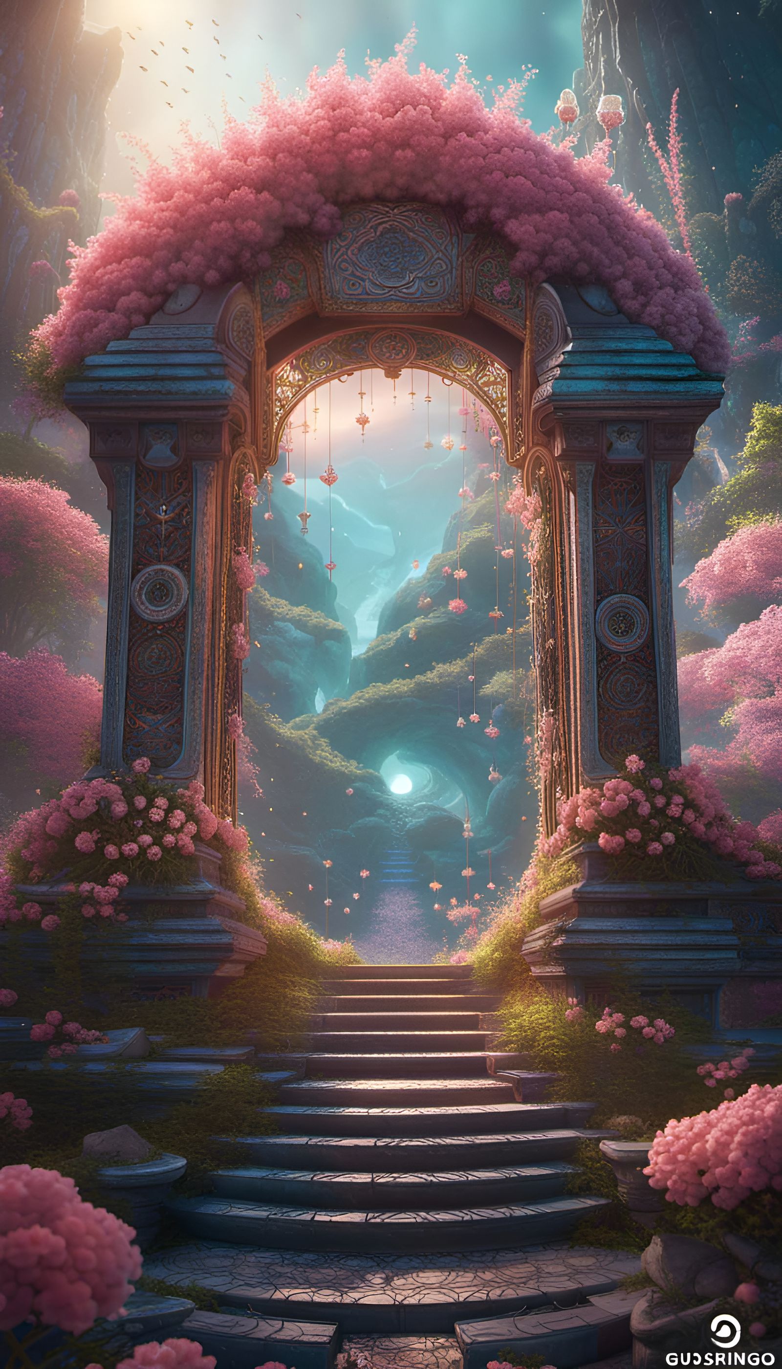 Dreamy Flower Gate to Higher Consciousness