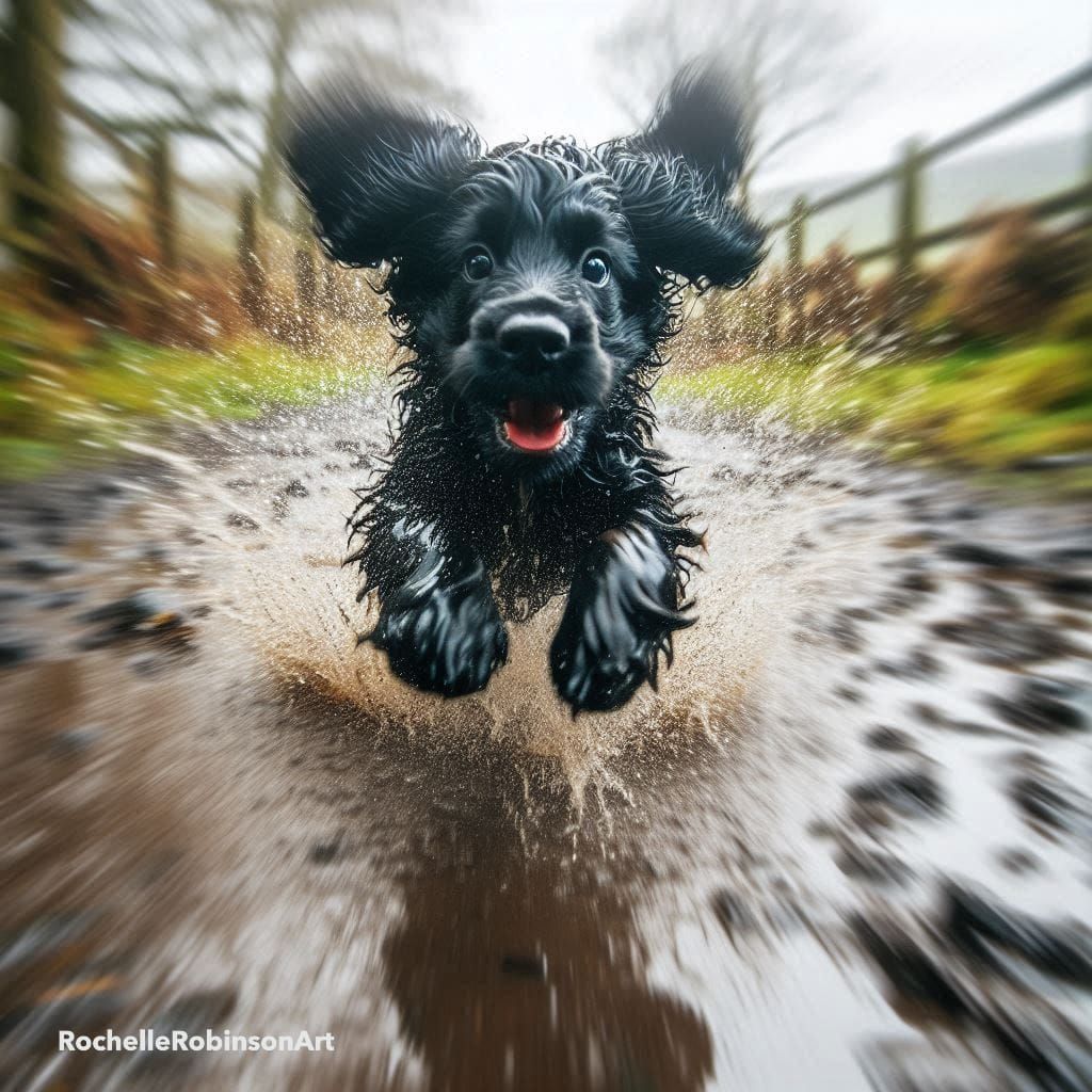 A Naughty Dog - After Taking A Bath