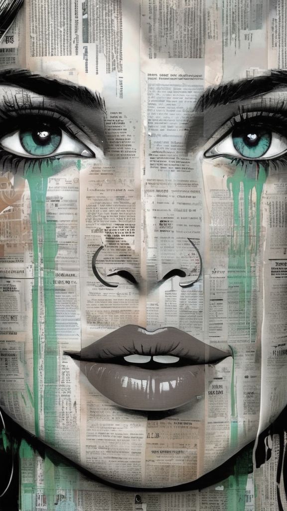 Art in a newspaper