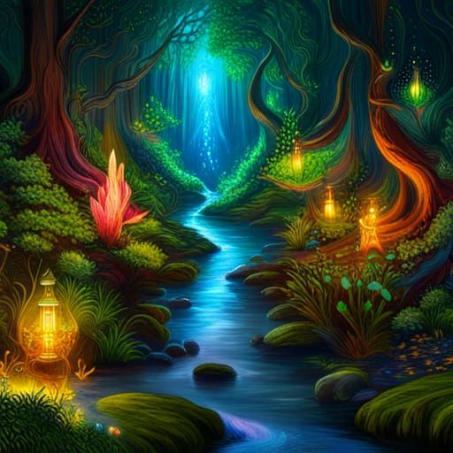 Enchanted Forest - AI Generated Artwork - NightCafe Creator