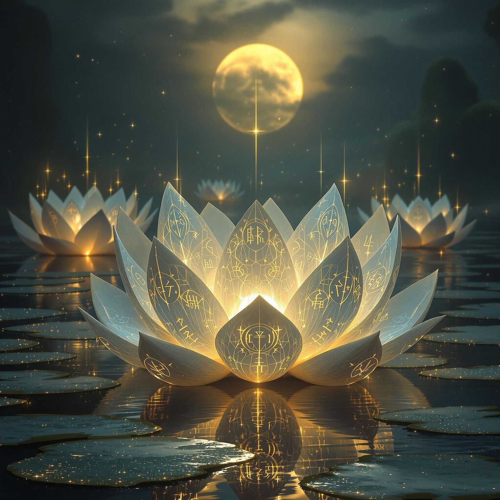Moonlight Lotus  by @Harley Knight