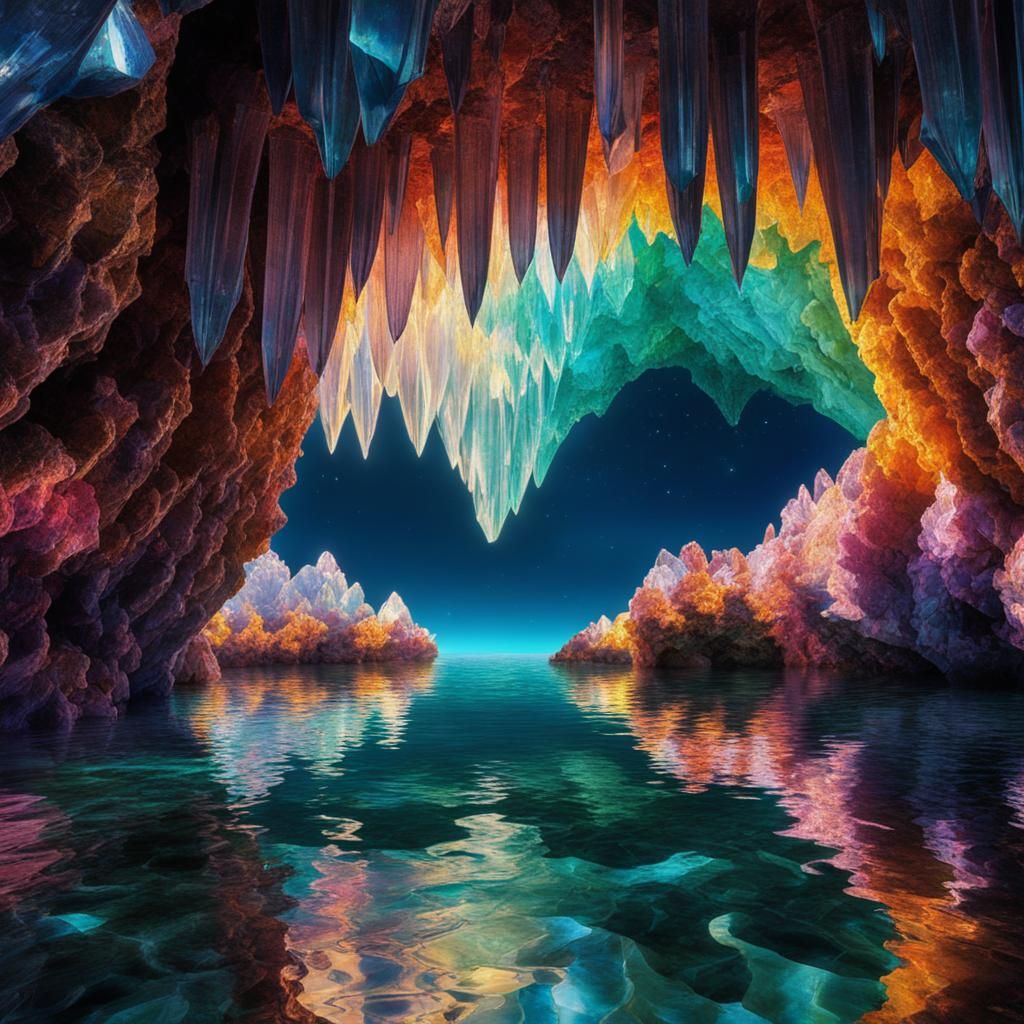 crystal cave  by @Magdalene