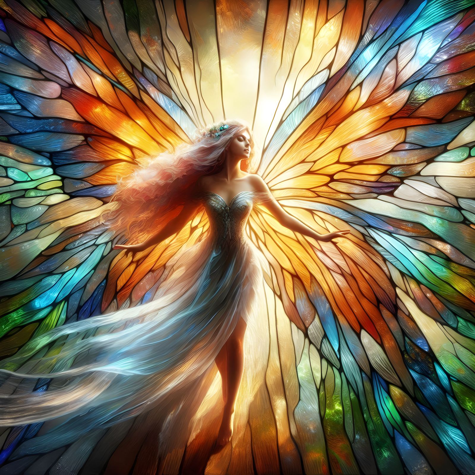 Stained Glass Fairy #2