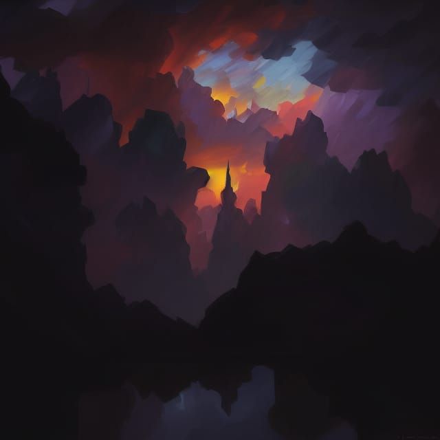 detailed matte painting volumetric lighting gouache Splash art trending on Artstation triadic