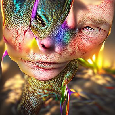 Lizard overlord snakeman portrait 8K 3D 8k resolution beauti...