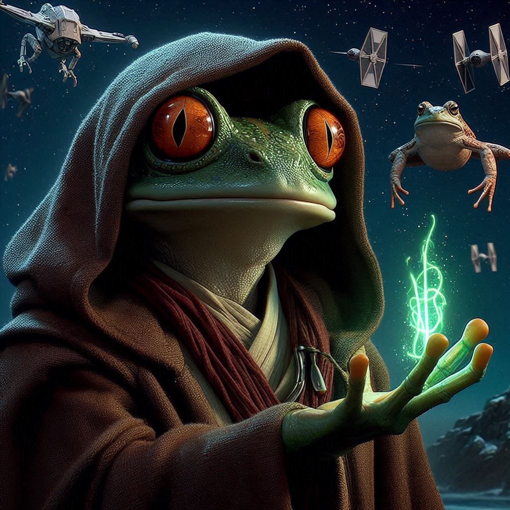 Star Wars. New generation. Make frog be with you.