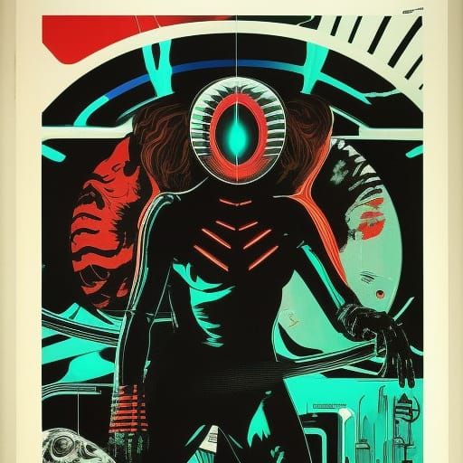 Alien [Giallo Grindhouse Screen-Print Poster]