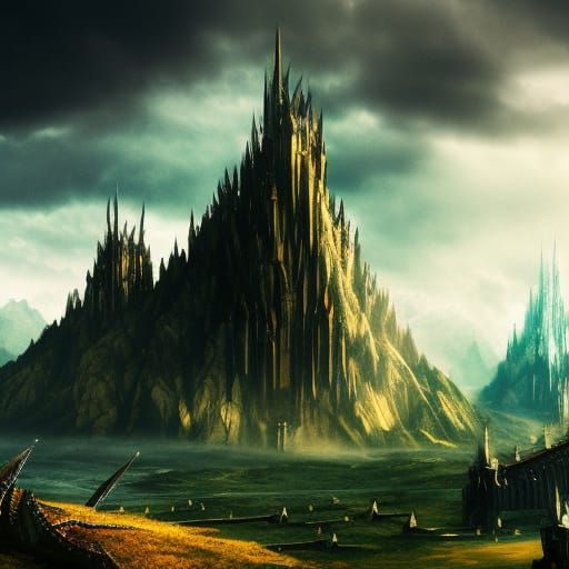 Cinematic fantasy landscape