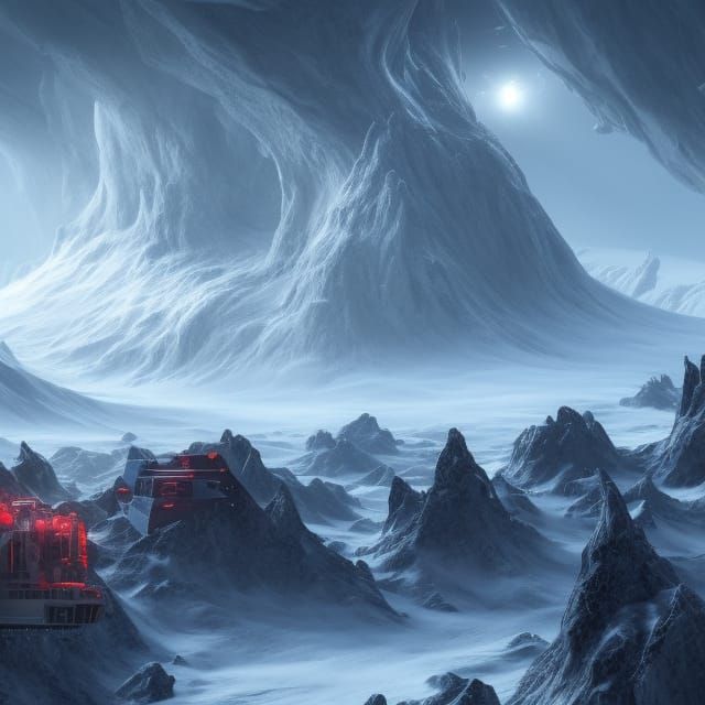 Aliens in the Antarctic being escorted to a remote location,...