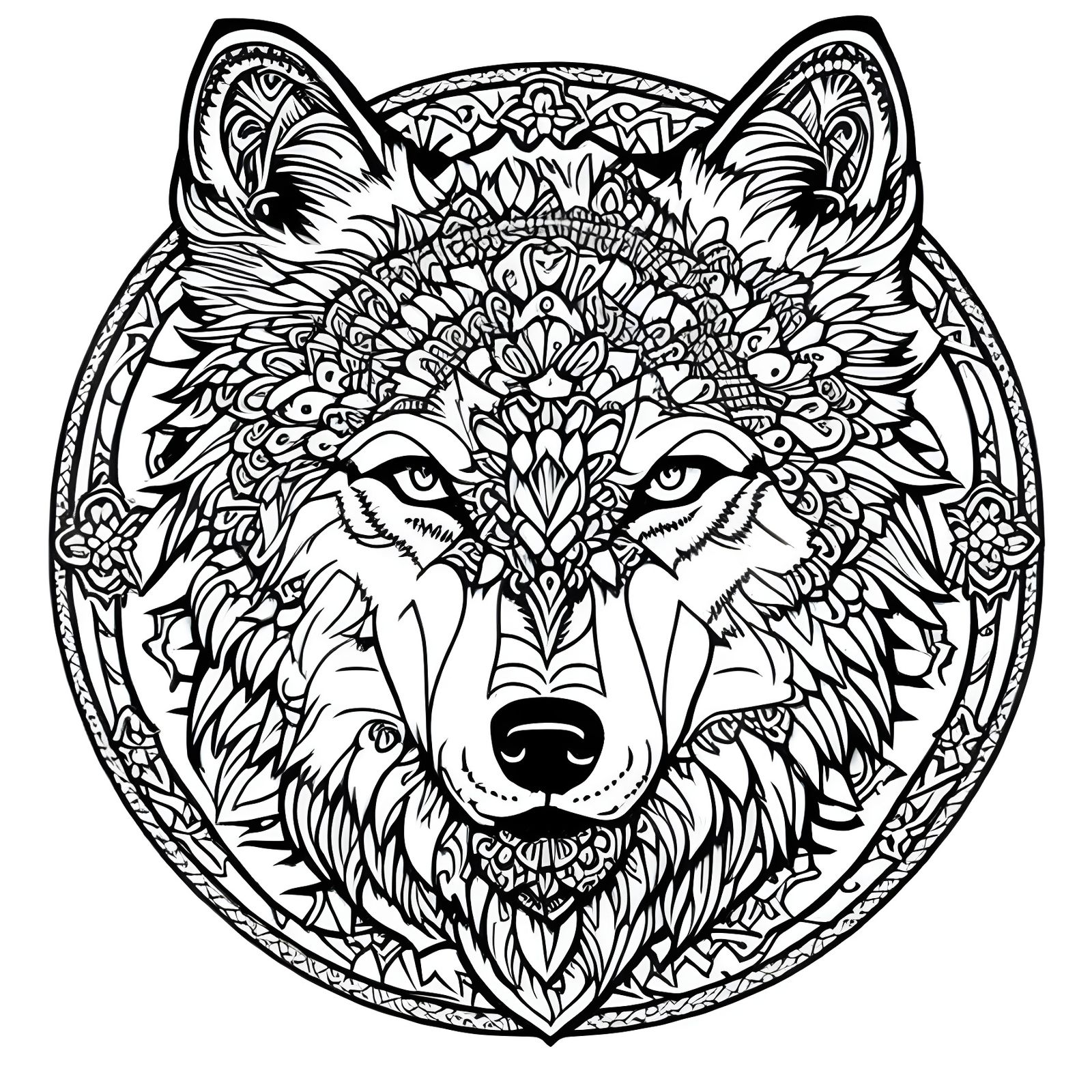 Mystic Wolf  by @Gazelli