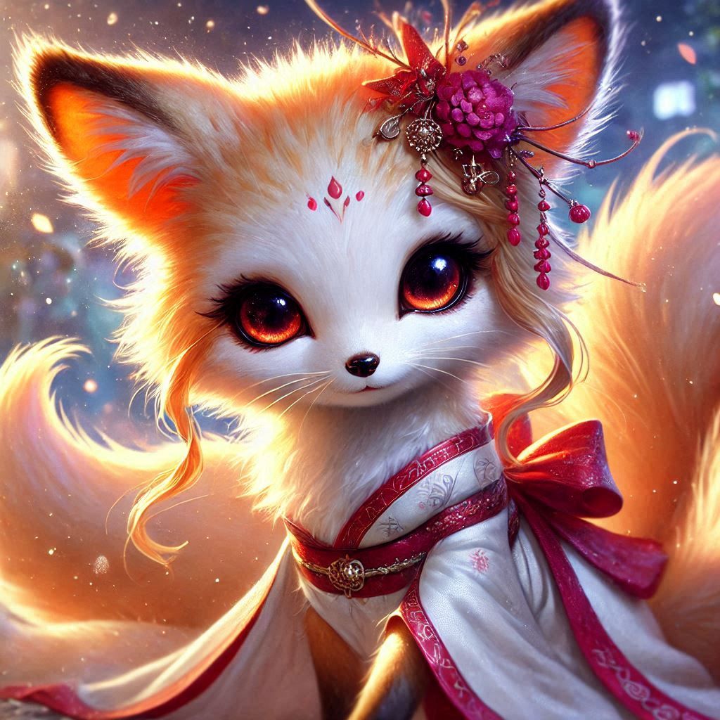 adorable fairy-tale fantasy creature portrait..