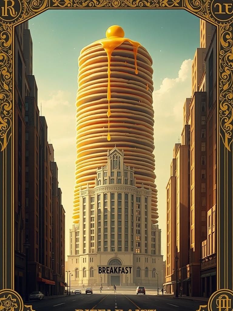 1930's Breakfast Emporium: The Pancake Building  by @Strigoi77