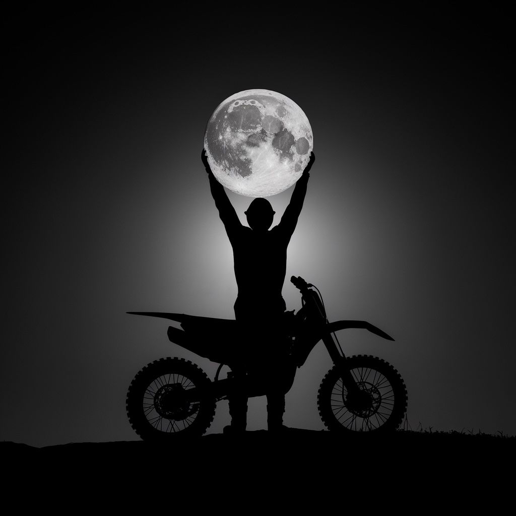 Holding the moon