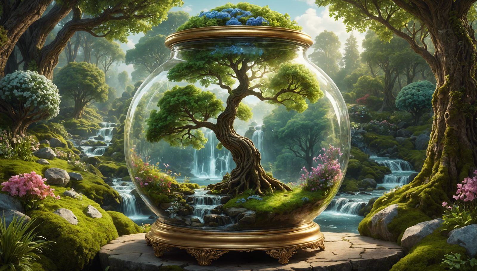 The Whispering Grove in a Crystal Vessel