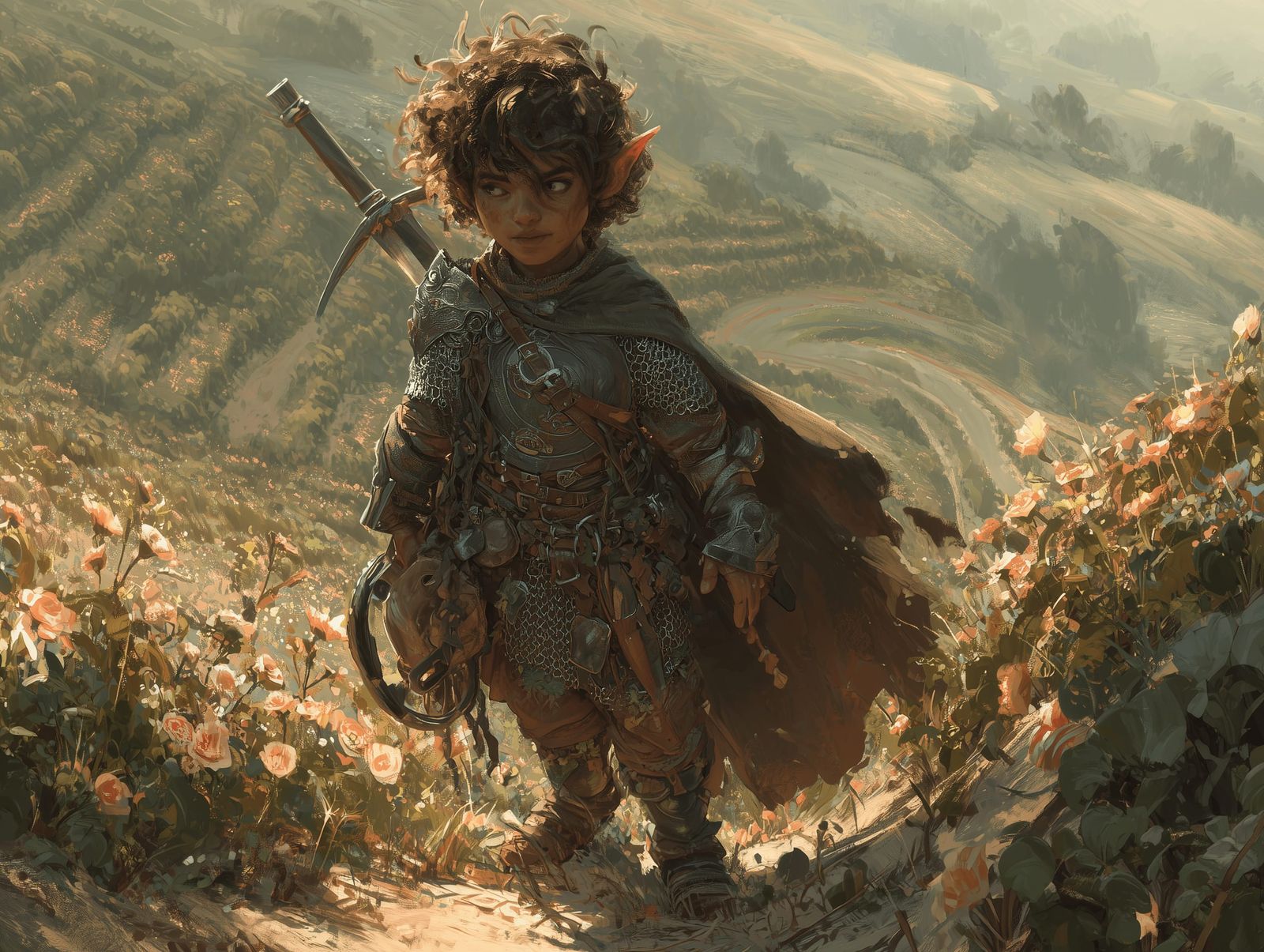 Merric Greenbottle, Halfling Paladin