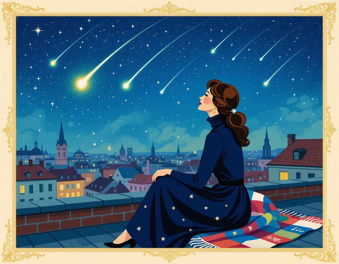 Glamorous Meteor Watching   by @Starlight Witch Midori Shimada
