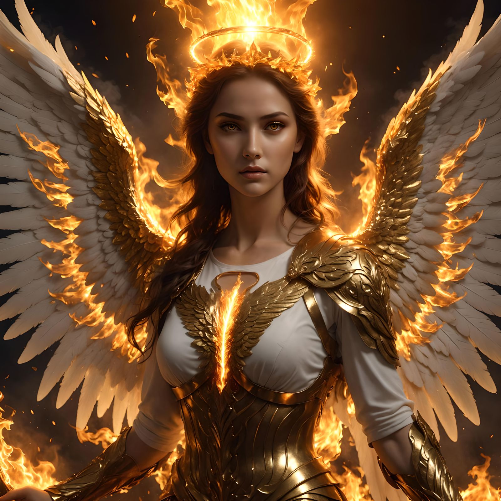 Firey Angel  by @St_Moses