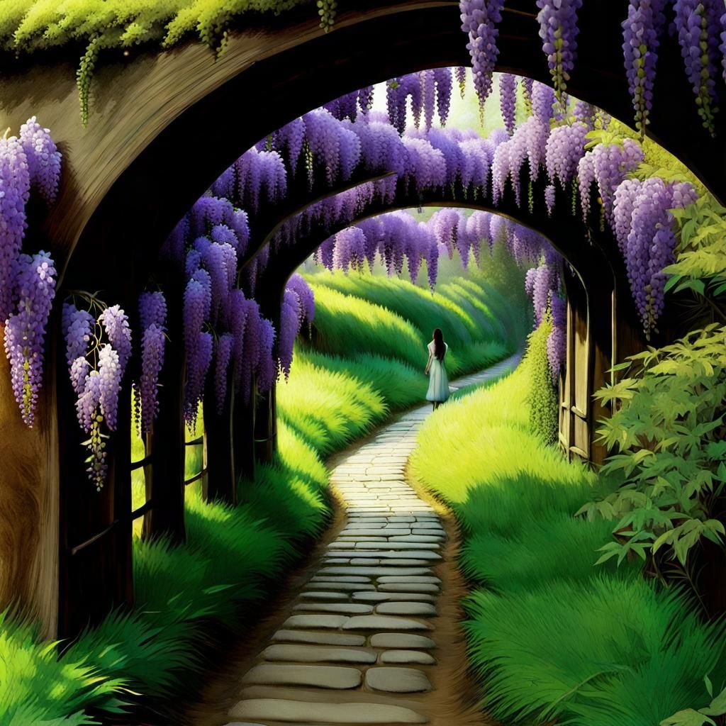 Wisteria Beautiful Tunnel