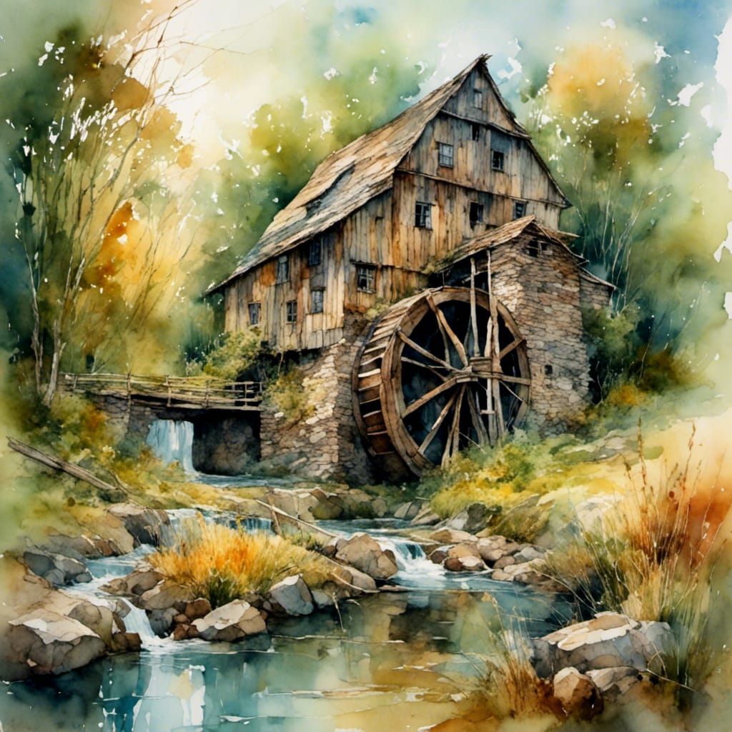A grist mill  by @bonnie