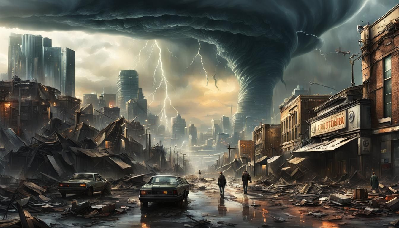 Breaking News: F5 Torondao destroying inner city leaving destruction behind.  by @The_Candlemaker