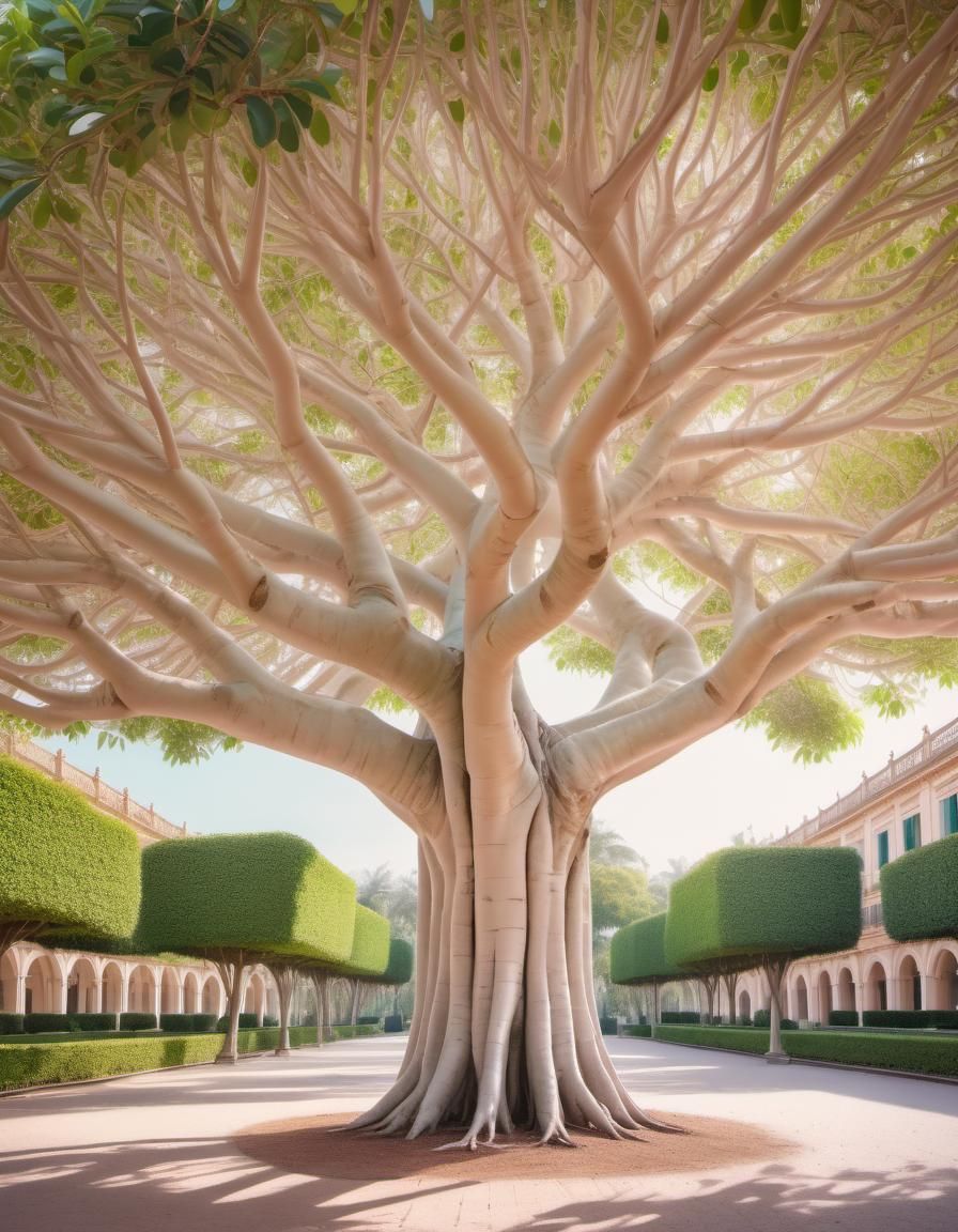 Giant Ficus Tree in a Parc