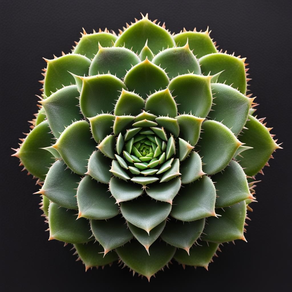 Sacred Geometry Succulent.   by @NovemberFox