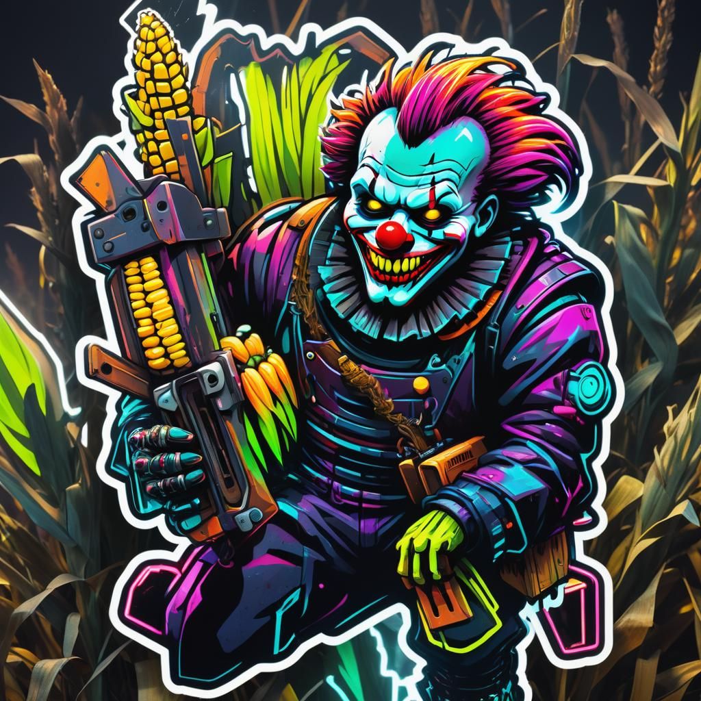 A highly detailed sticker