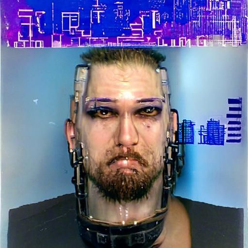 Cyberpunk mug shot