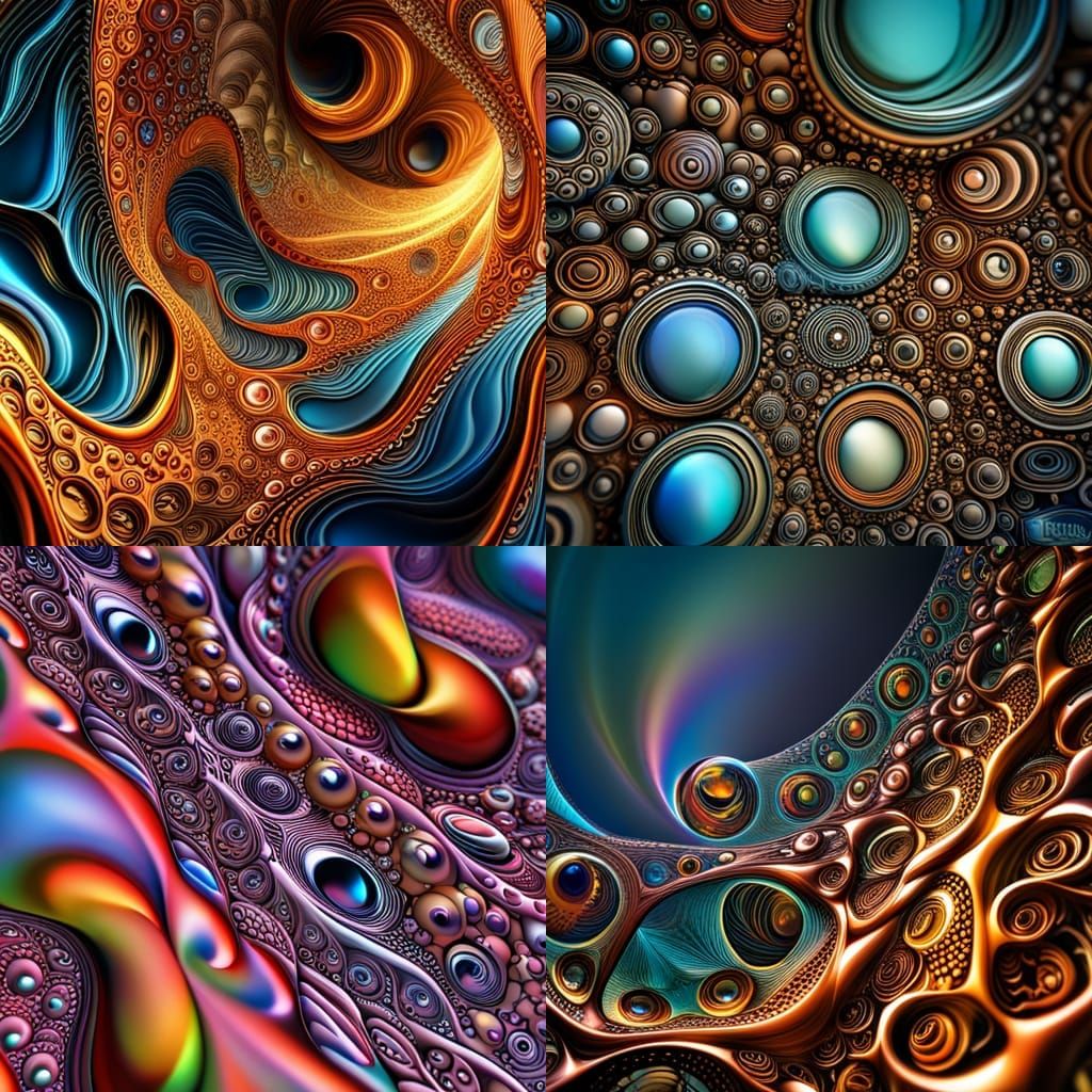 Bubbles intricate details, HDR, beautifully shot, hyperreali...