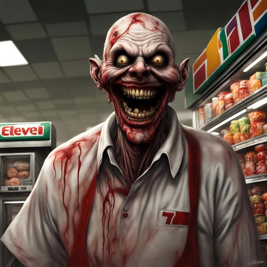Insane 7-Eleven Employee  by @flirrgeflurr