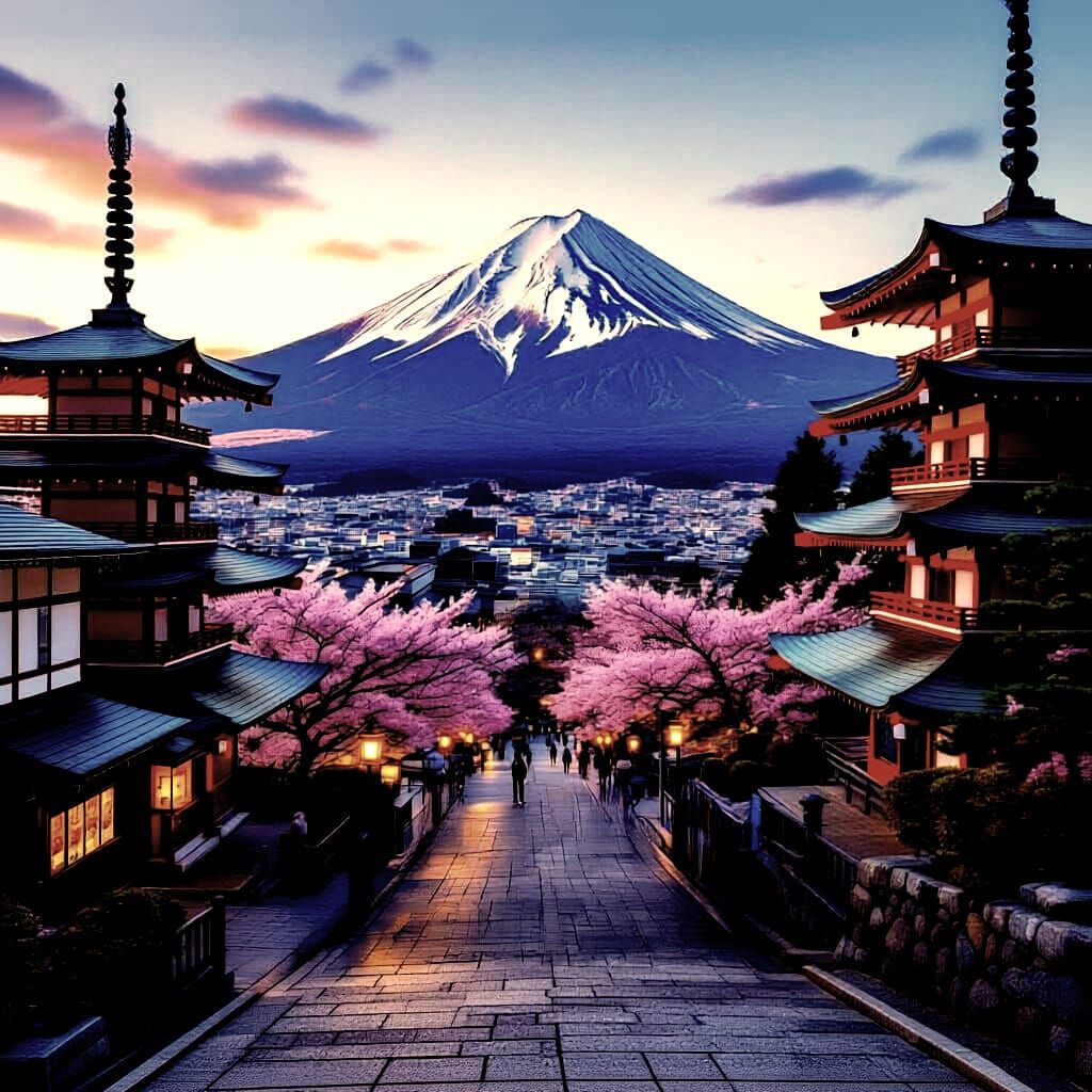 From ancient traditions and serene landscapes to futuristic cityscapes and vibrant pop culture -- Japan Montage