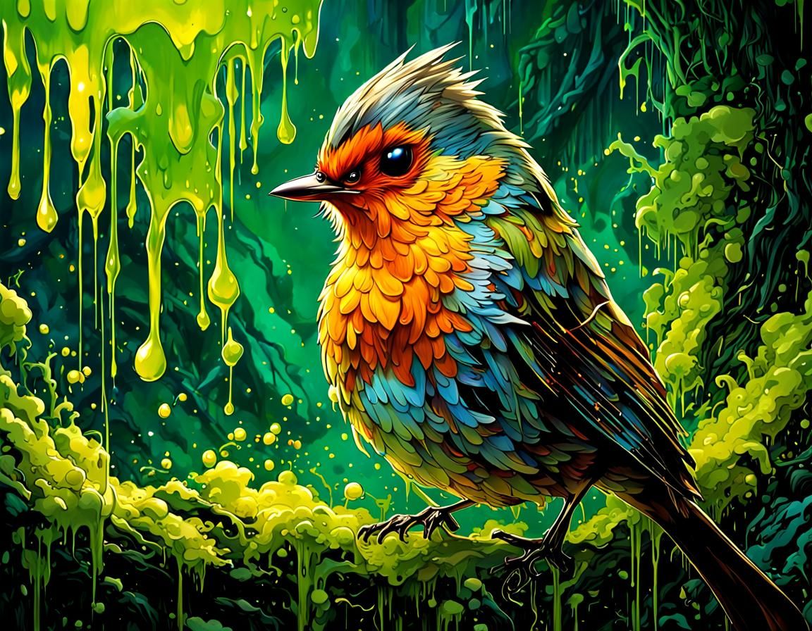 The slime invaded my home  by @Jdogbites