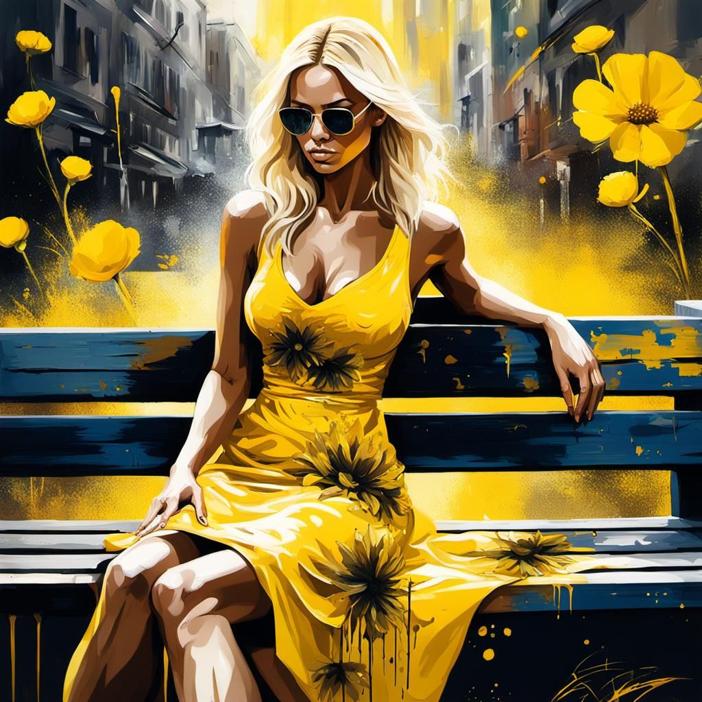 Artistic yellow image.