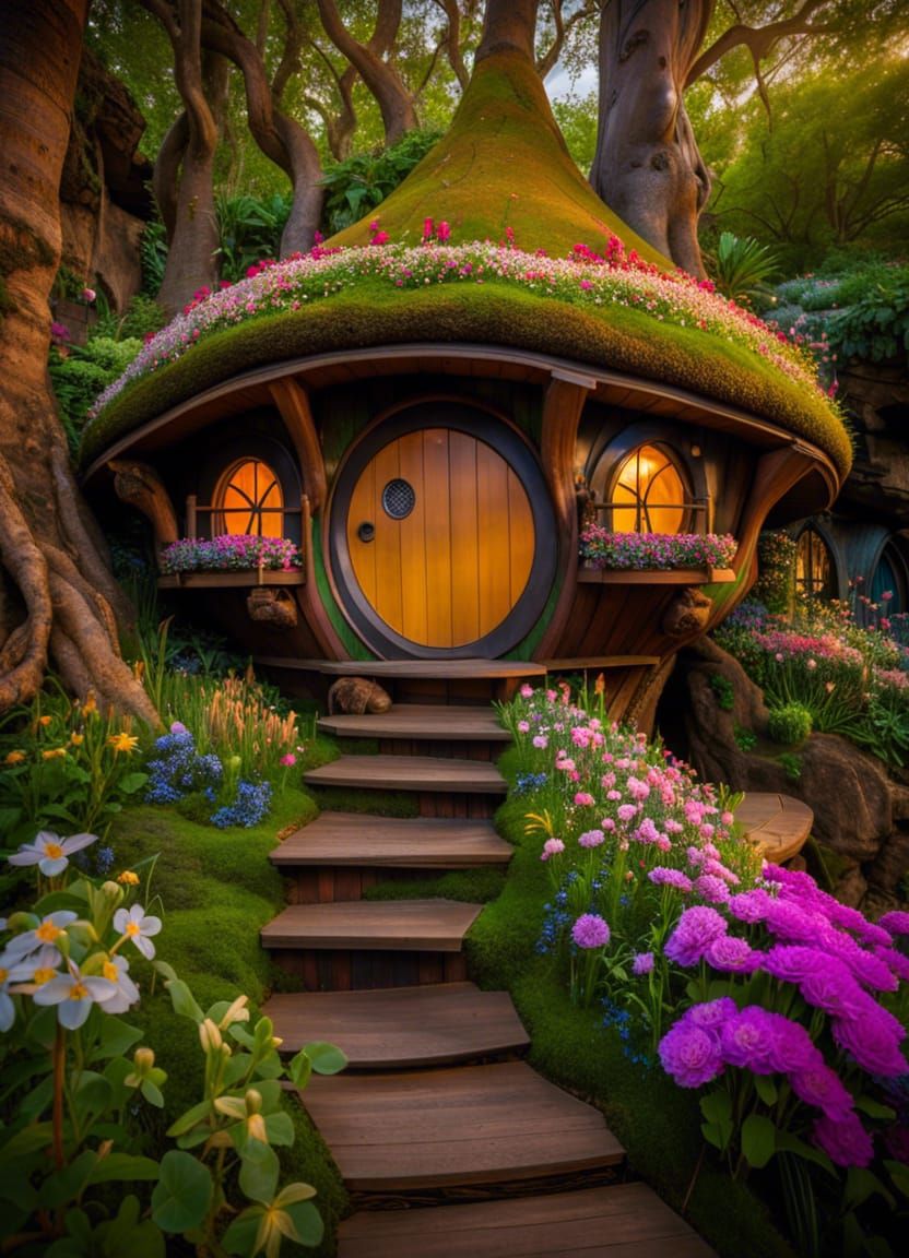 Beautiful Hobbit home