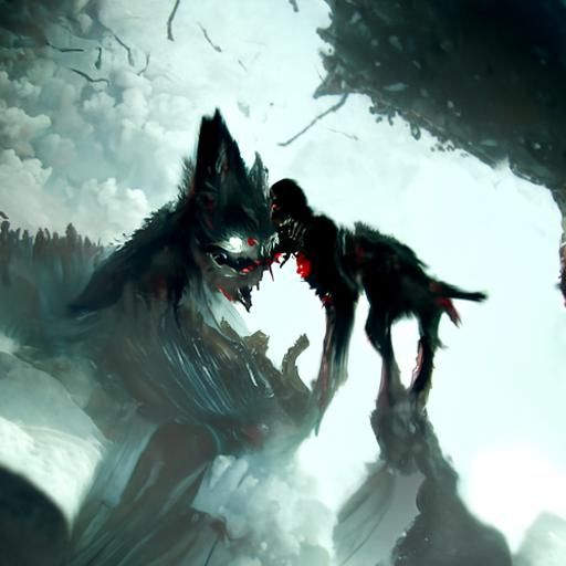 taylor getting eaten by a wolf