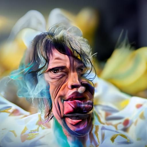 Portrait of mick jagger