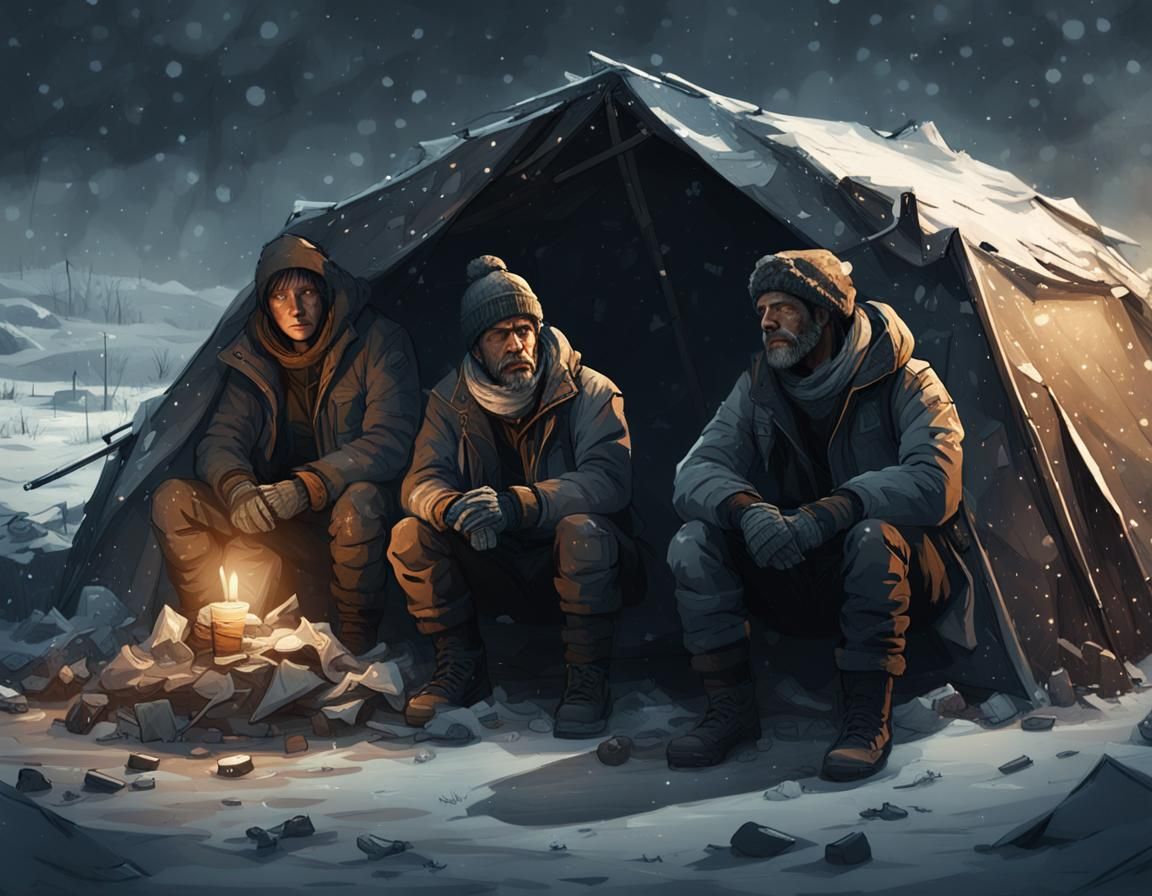 Trying to Keep Warm  by @Stormy Dawn